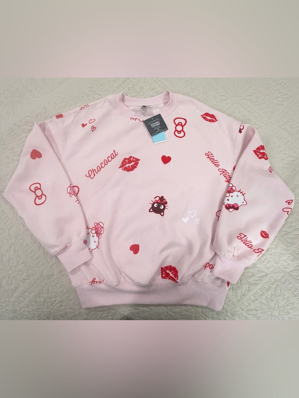 Hello Kitty & Friends Sanrio Pink Graphic Sweatshirt XXS NWT